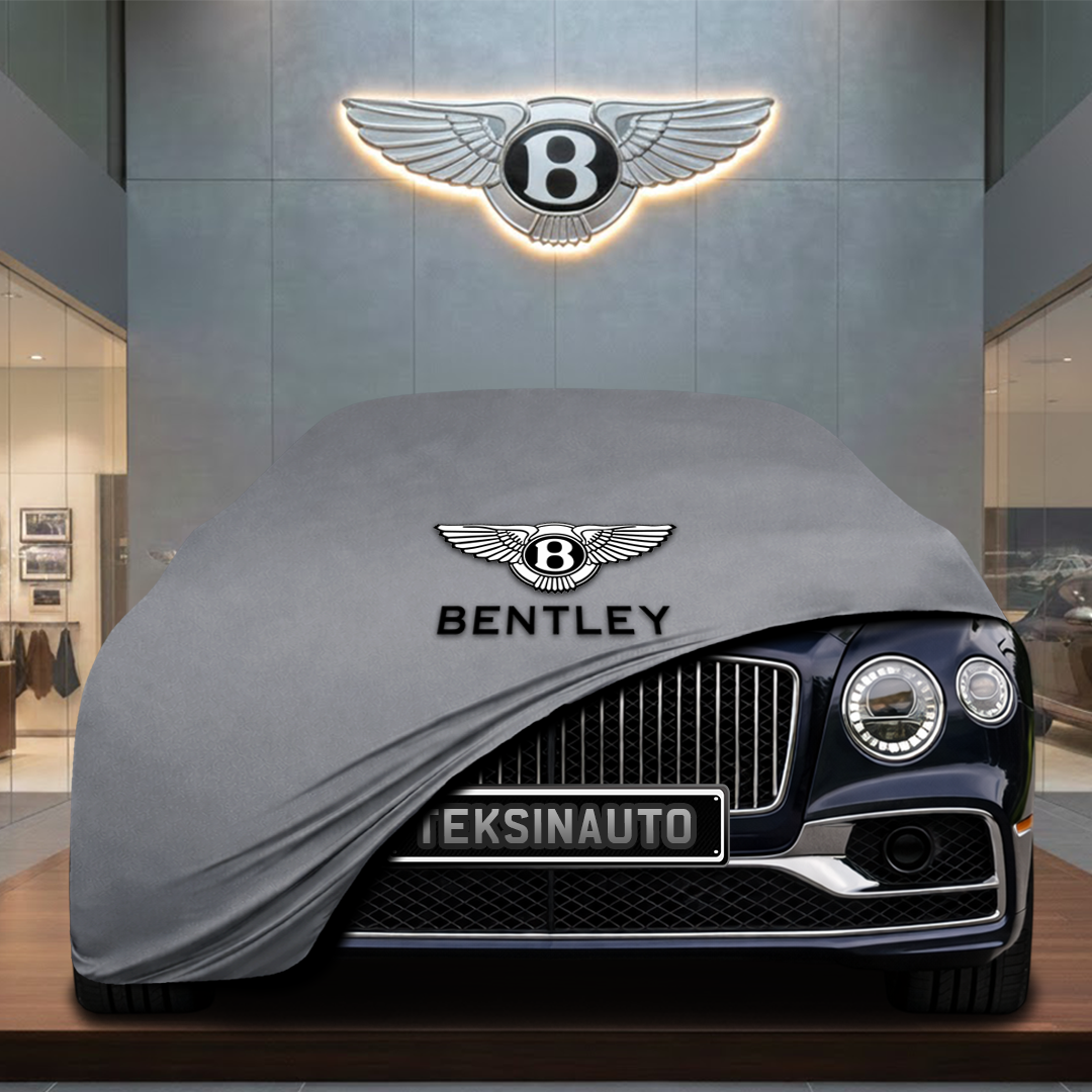 BENTLEY FLYİNG SPUR 3 2019-2024 Custom Fit Indoor Car Cover Soft Stretch Black Gray Blue Red Dust Protection Garage Cover Laser Cut + Bag