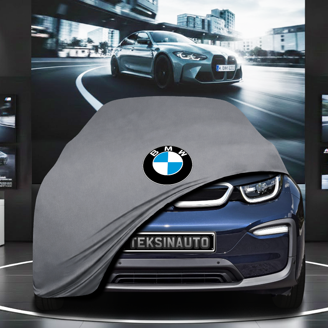 BMW İ3 Custom Fit Indoor Car Cover Soft Stretch Black Gray Blue Red Dust Protection Garage Cover Laser Cut + Bag
