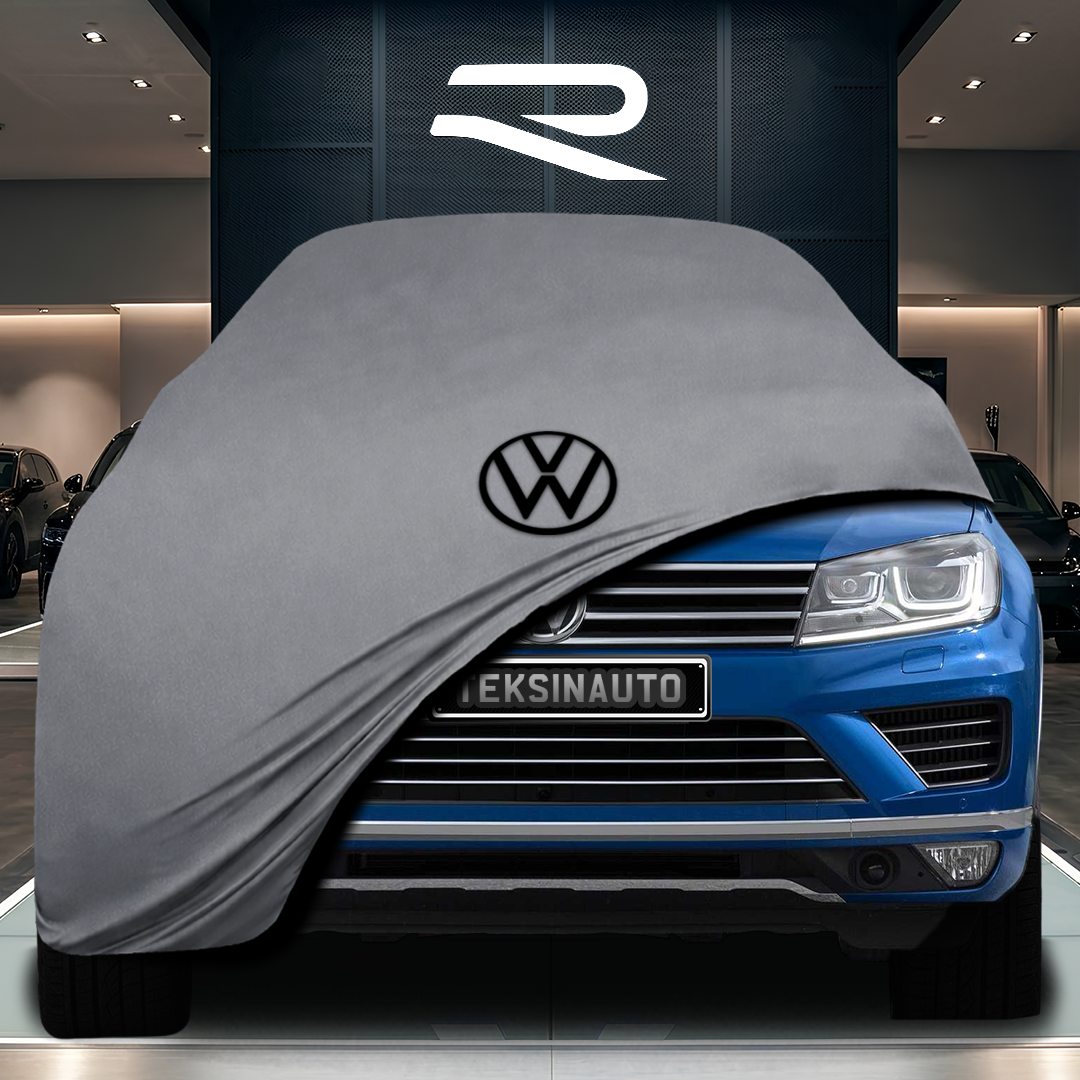 Volkswagen Touareg 2 (7P) (2010-2018) Custom Fit Indoor Car Cover Soft Stretch Black Gray Blue Red Dust Protection Garage Cover Laser Cut + Bag