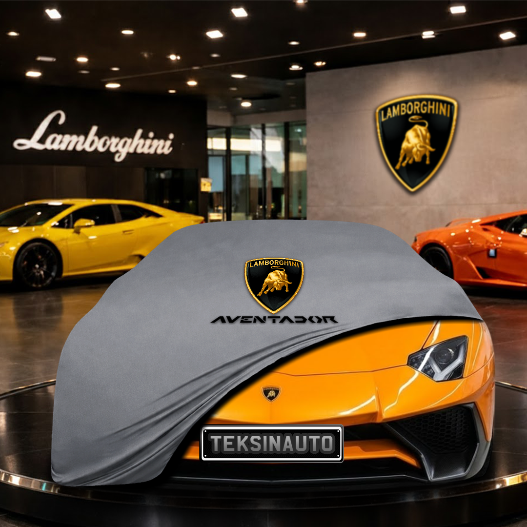 Lamborghini Aventador LP750-4 SUPERVELOCE ROADSTER (2015-2017) Indoor Car Cover Custom Fit, Black, Gray, Blue, Red Color