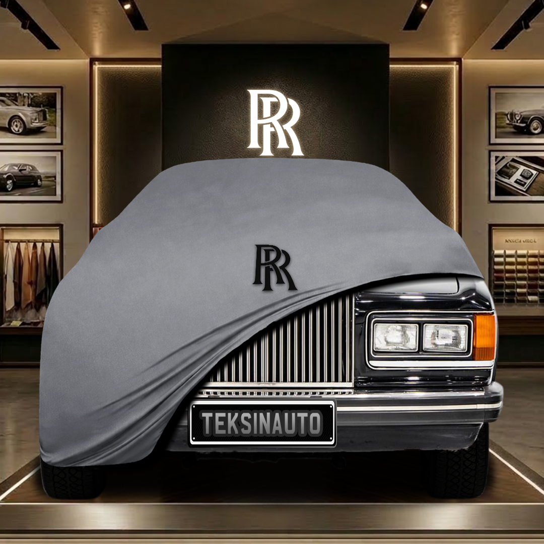 Rolls Royce Silver Spur (1980-1998) Custom Fit Indoor Car Cover Soft Stretch Black Gray Blue Red Dust Protection Garage Cover Laser Cut + Bag