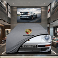 PORSCHE 911 SPEEDSTER 1989-89 Custom Fit Indoor Car Cover Soft Stretch Black Gray Blue Red Dust Protection Garage Cover Laser Cut + Bag