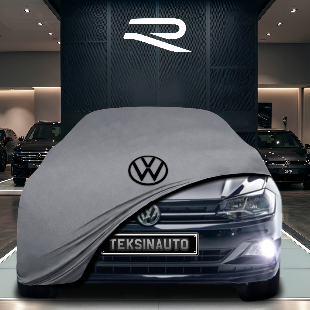 Volkswagen Polo 6 (2017-2020) Custom Fit Indoor Car Cover Soft Stretch Black Gray Blue Red Dust Protection Garage Cover Laser Cut + Bag
