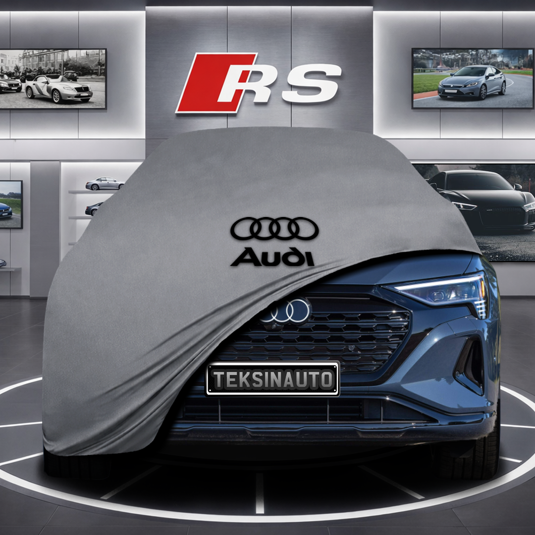 AUDİ Q8 E-TRON GE Custom Fit Indoor Car Cover Soft Stretch Black Gray Blue Red Dust Protection Garage Cover Laser Cut + Bag