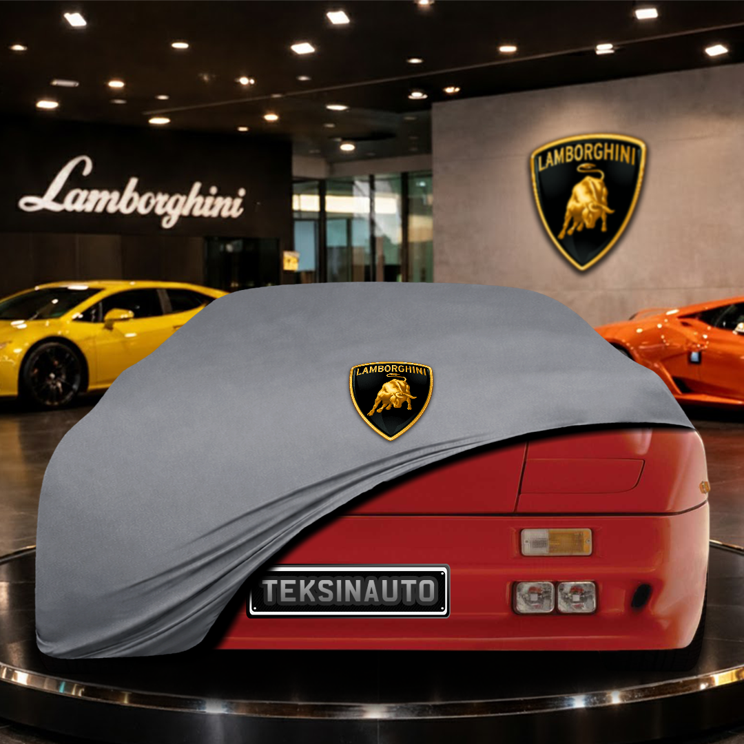 Lamborghini Diablo (1990-2006) Custom Fit Indoor Car Cover Soft Stretch Black Gray Blue Red Dust Protection Garage Cover Laser Cut + Bag