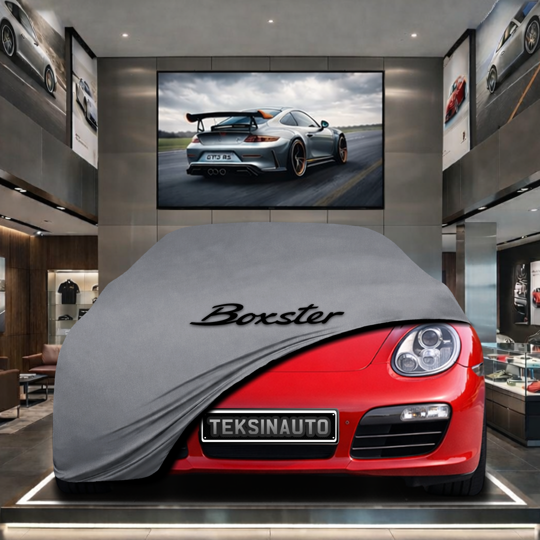 Porsche Boxster 987 (2004-2012) Custom Fit Indoor Car Cover Soft Stretch Black Gray Blue Red Dust Protection Garage Cover Laser Cut + Bag