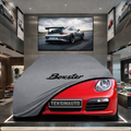 Porsche Boxster 987 (2004-2012) Custom Fit Indoor Car Cover Soft Stretch Black Gray Blue Red Dust Protection Garage Cover Laser Cut + Bag