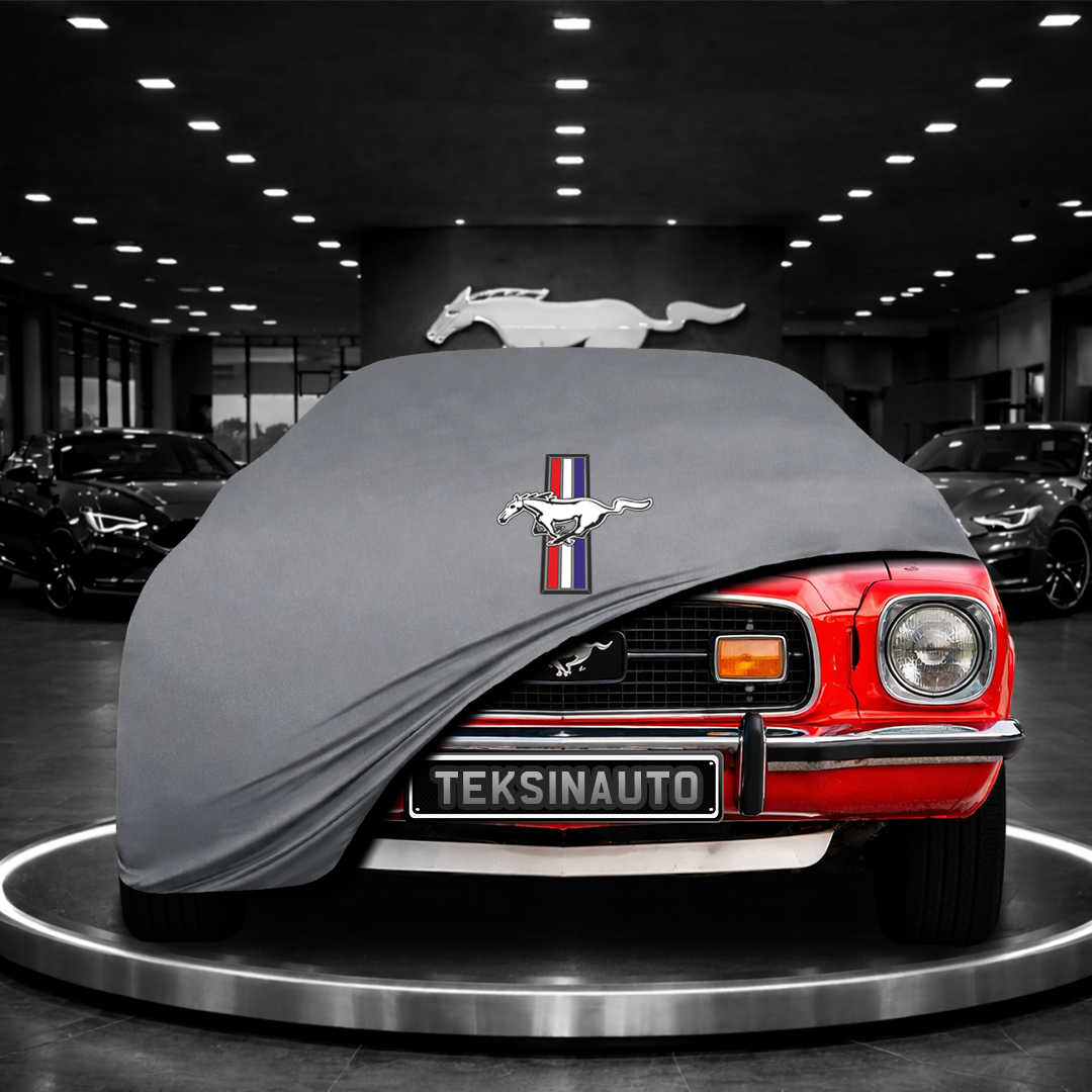 Ford Mustang 2 (1974-1978) Custom Fit Indoor Car Cover Soft Stretch Black Gray Blue Red Dust Protection Garage Cover Laser Cut + Bag