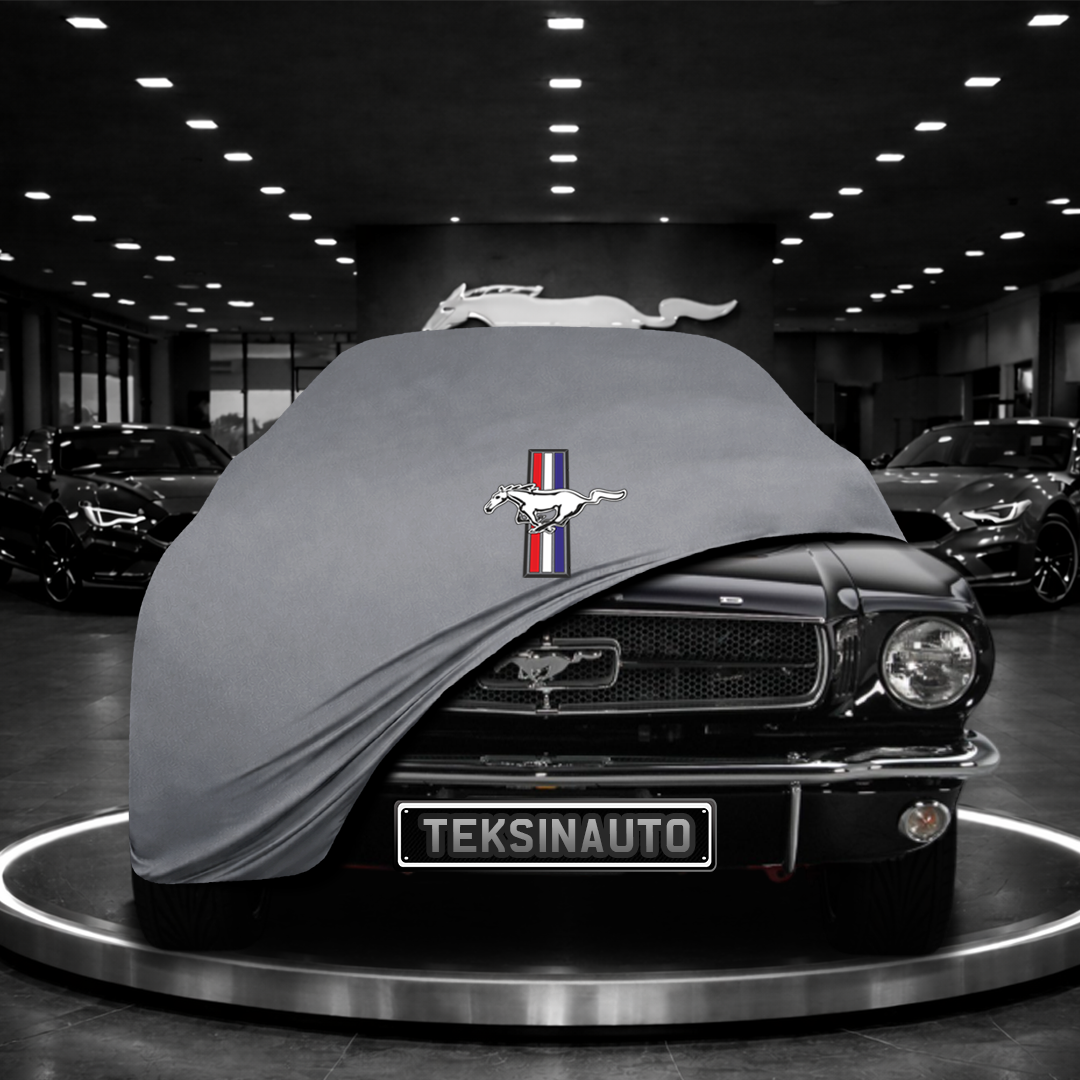 MUSTANG 1 MY 64 1964-1973 Custom Fit Indoor Car Cover Soft Stretch Black Gray Blue Red Dust Protection Garage Cover Laser Cut + Bag