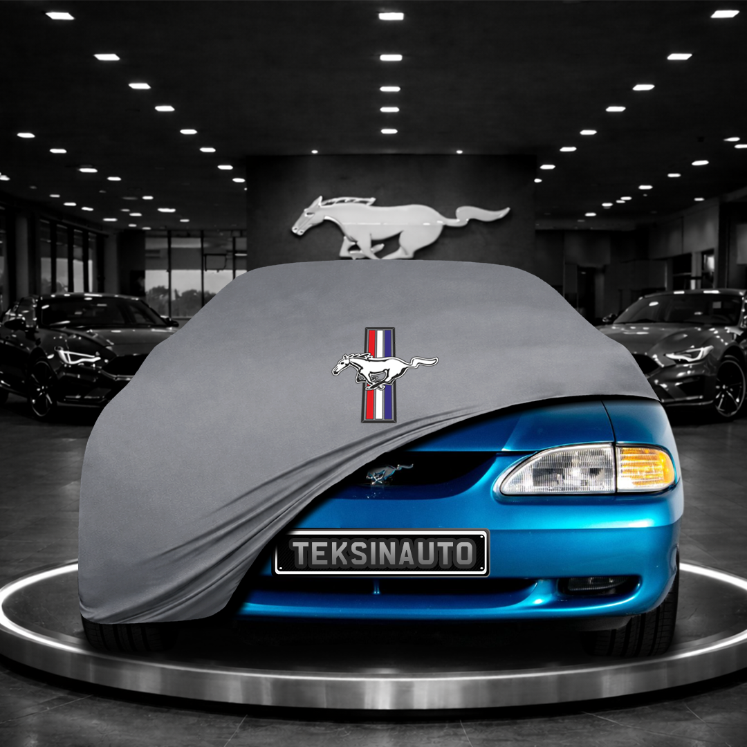 MUSTANG 4 1994-2004 Custom Fit Indoor Car Cover Soft Stretch Black Gray Blue Red Dust Protection Garage Cover Laser Cut + Bag