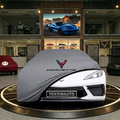 Chevrolet Corvette C8 (2020-) Custom Fit Indoor Car Cover Soft Stretch Black Gray Blue Red Dust Protection Garage Cover Laser Cut + Bag
