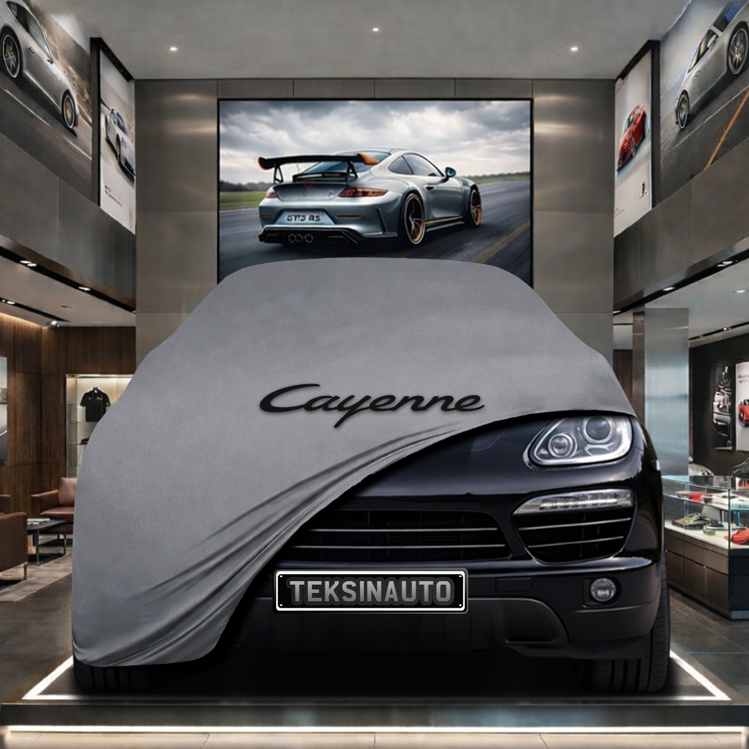 Porsche Cayenne 2 (2014-2017) Custom Fit Indoor Car Cover Soft Stretch Black Gray Blue Red Dust Protection Garage Cover Laser Cut + Bag