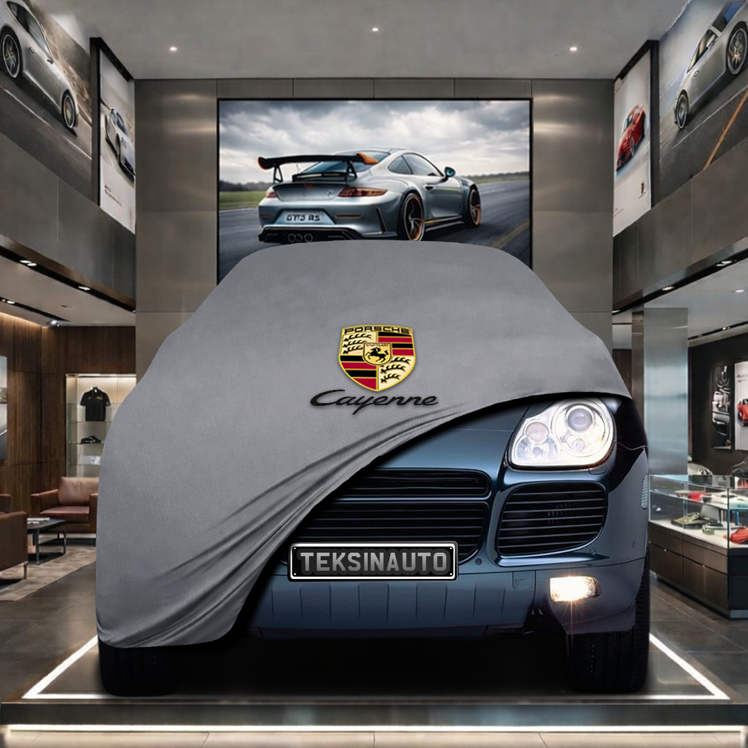 Porsche Cayenne 955 (2002-2010) Custom Fit Indoor Car Cover Soft Stretch Black Gray Blue Red Dust Protection Garage Cover Laser Cut + Bag