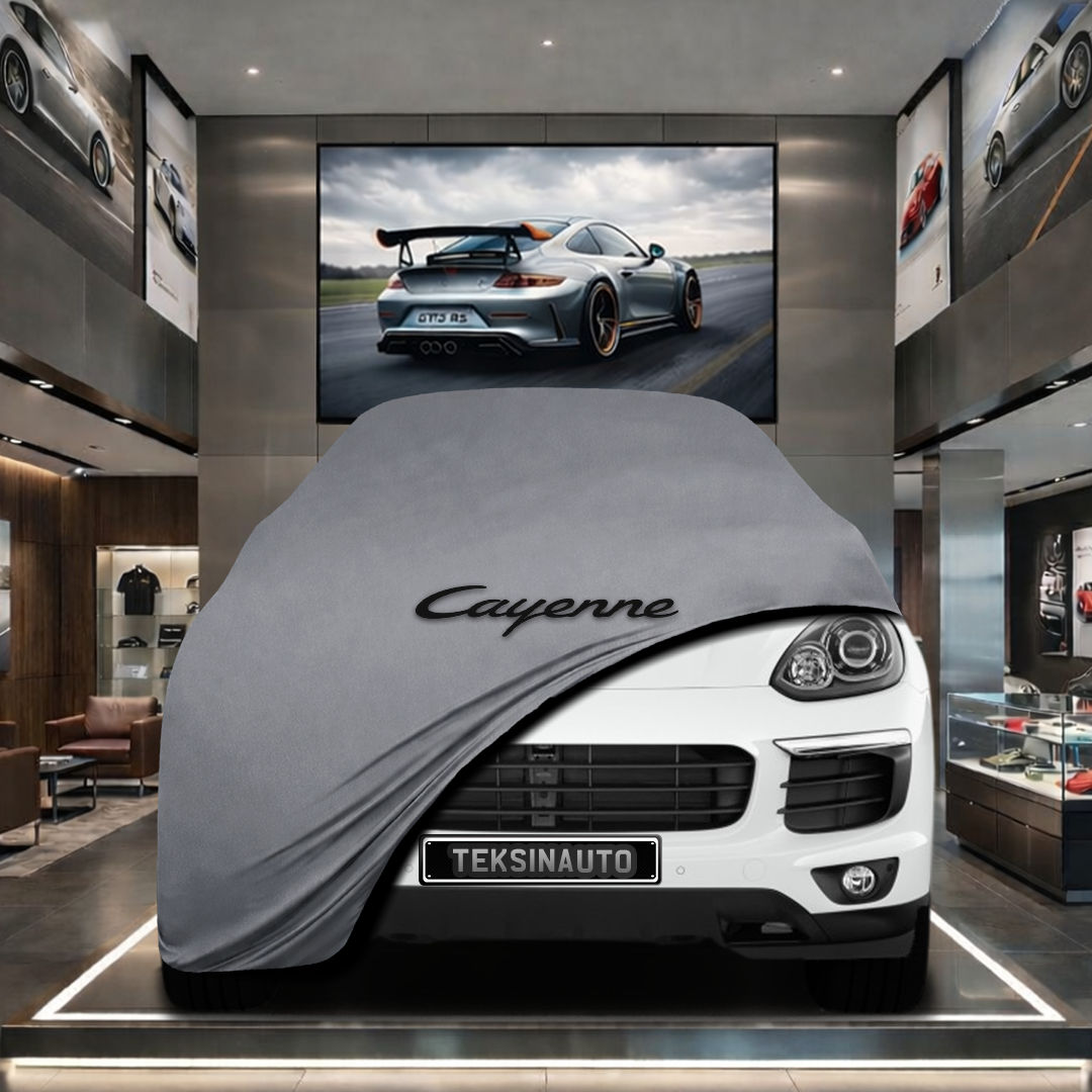 Porsche Cayenne 3 (2017-) Custom Fit Indoor Car Cover Soft Stretch Black Gray Blue Red Dust Protection Garage Cover Laser Cut + Bag