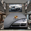 Porsche Cayman 987C (2005-2012) Custom Fit Indoor Car Cover Soft Stretch Black Gray Blue Red Dust Protection Garage Cover Laser Cut + Bag