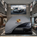 PORSCHE CAYMAN 718 982 2017- Custom Fit Indoor Car Cover Soft Stretch Black Gray Blue Red Dust Protection Garage Cover Laser Cut + Bag