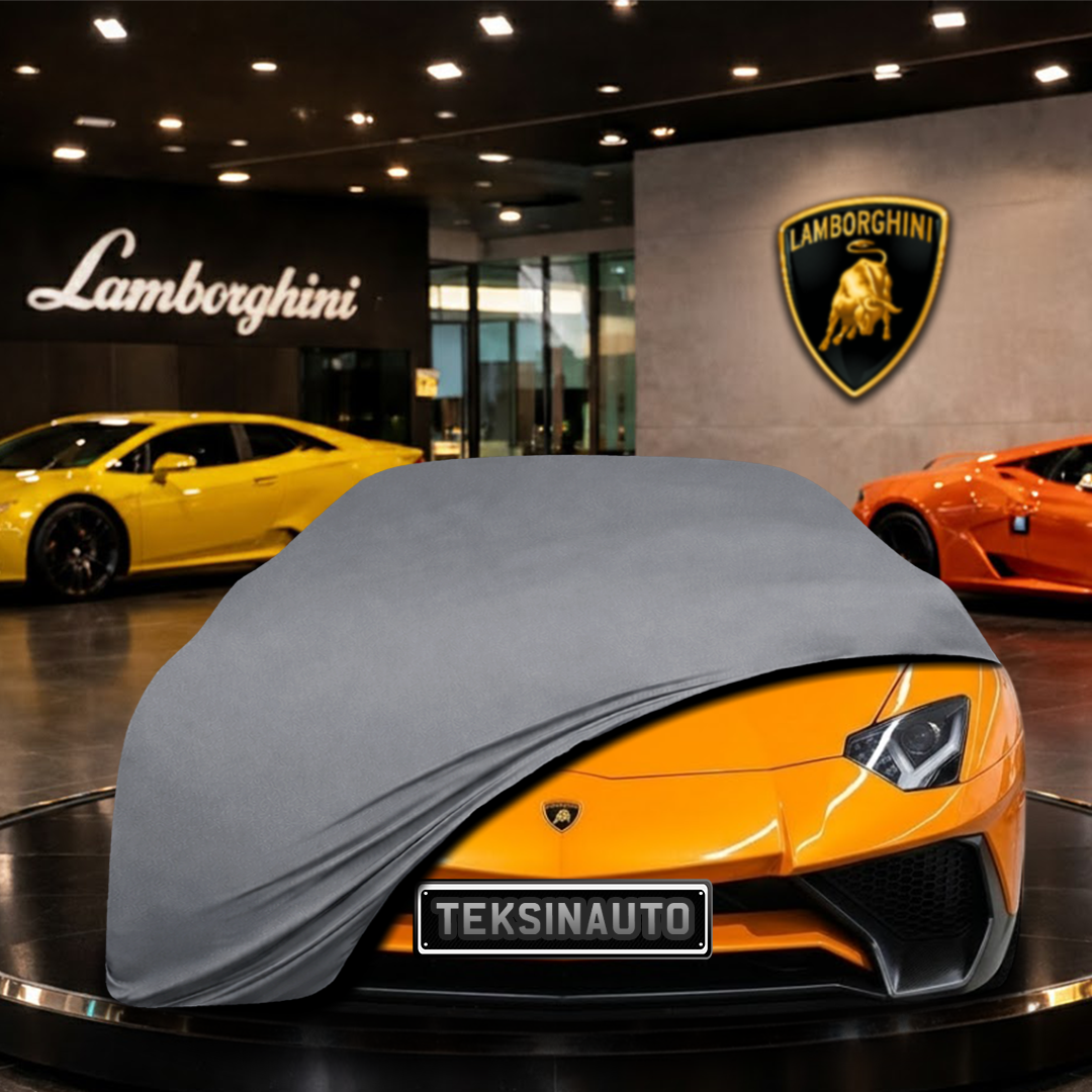 Lamborghini Aventador LP750-4 SUPERVELOCE ROADSTER (2015-2017) Indoor Car Cover Custom Fit, Black, Gray, Blue, Red Color