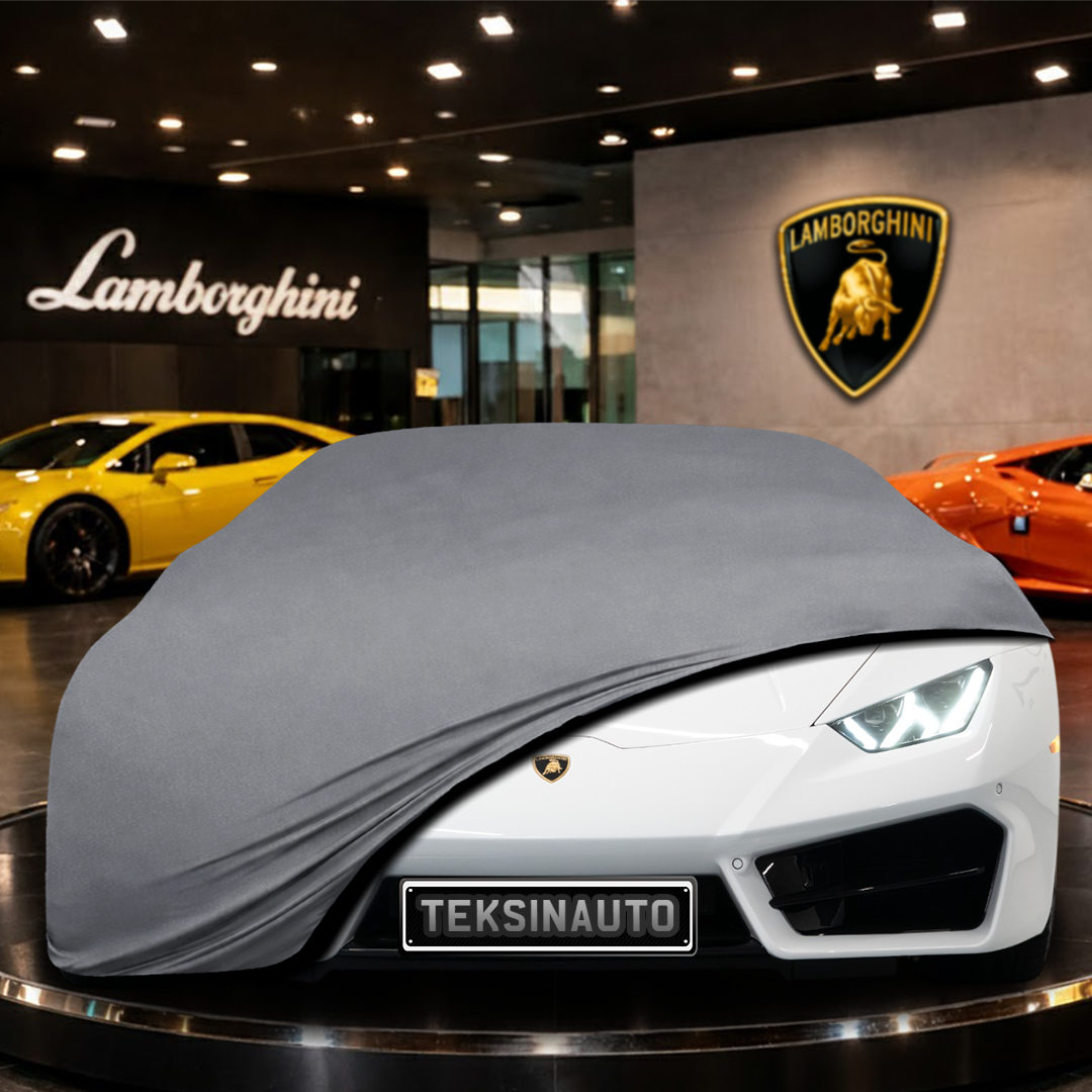 Lamborghini Huracan LP 580-2 (2014-2019) Custom Fit Indoor Car Cover Soft Stretch Black Gray Blue Red Dust Protection Garage Cover Laser Cut + Bag