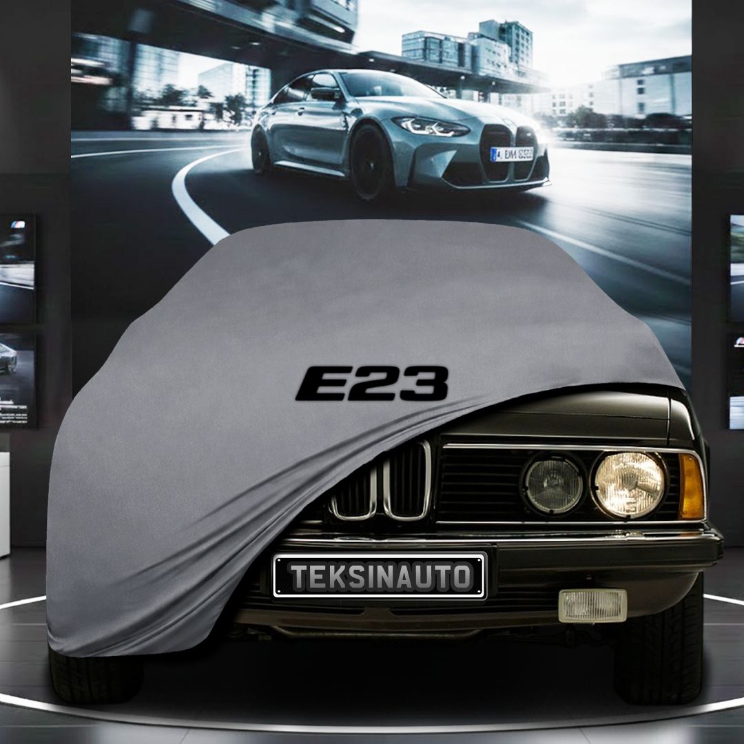 BMW 7 E23 (1977-1986) Custom Fit Indoor Car Cover Soft Stretch Black Gray Blue Red Dust Protection Garage Cover Laser Cut + Bag