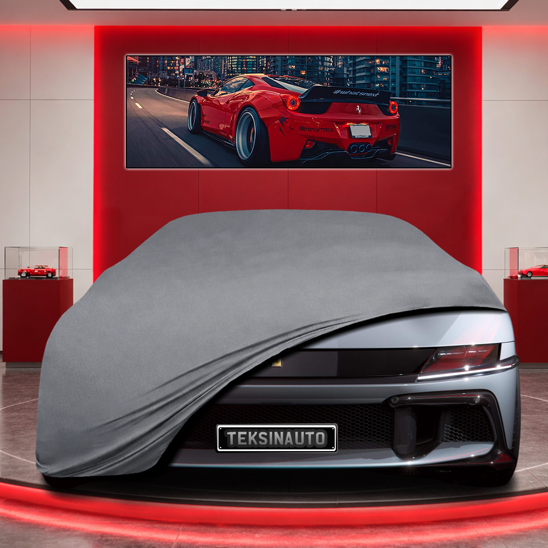 Ferrari 12Cilindri Coupe (2024- ) Custom Fit Indoor Car Cover Soft Stretch Black Gray Blue Red Dust Protection Garage Cover Laser Cut + Bag