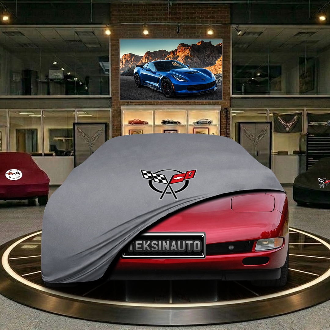 Corvette C5 Custom Fit Indoor Car Cover Soft Stretch Black Gray Blue Red Dust Protection Garage Cover Laser Cut + Bag