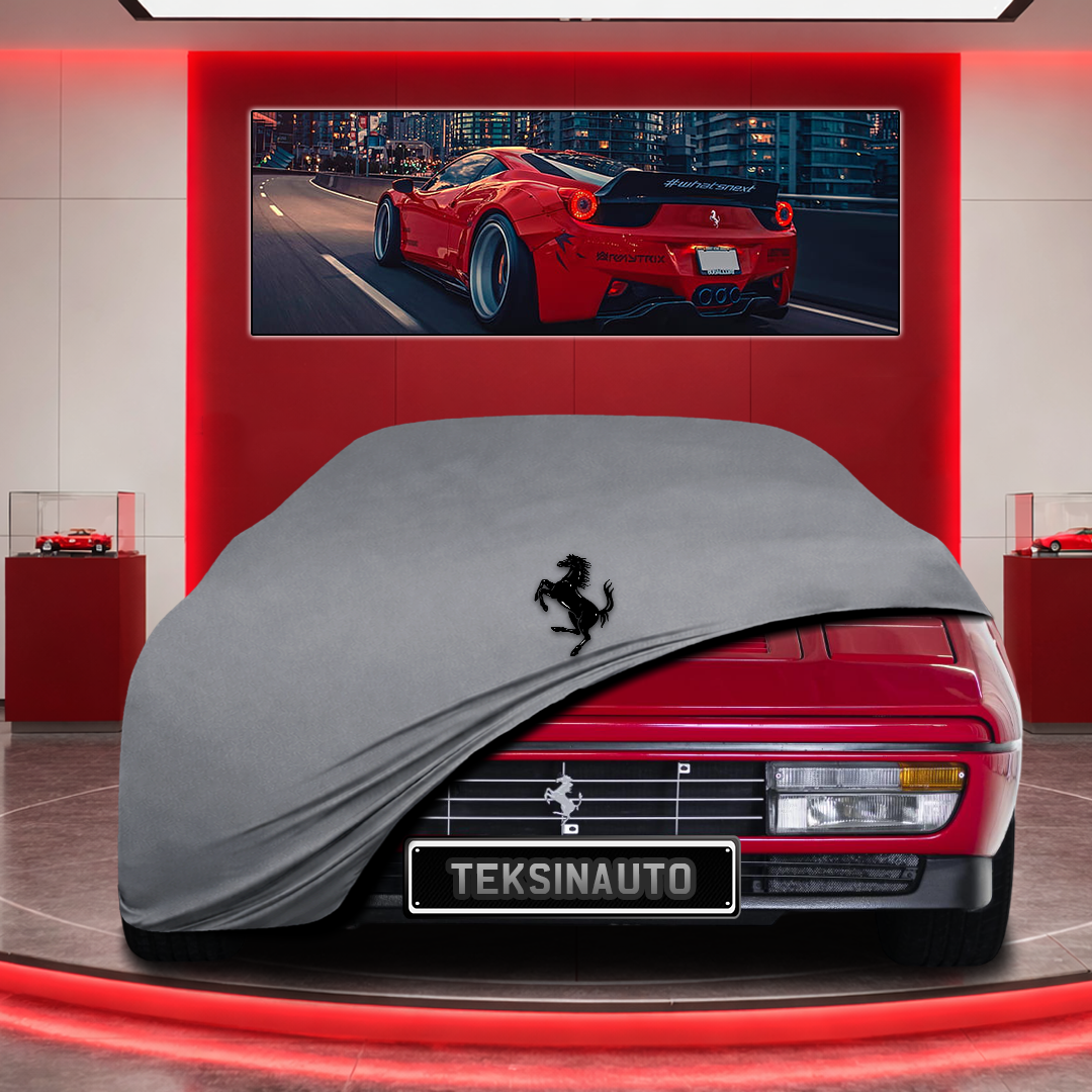 Ferrari 328 Custom Fit Indoor Car Cover Soft Stretch Black Gray Blue Red Dust Protection Garage Cover Laser Cut + Bag