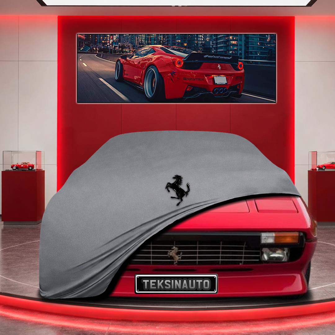 Ferrari 308 Custom Fit Indoor Car Cover Soft Stretch Black Gray Blue Red Dust Protection Garage Cover Laser Cut + Bag