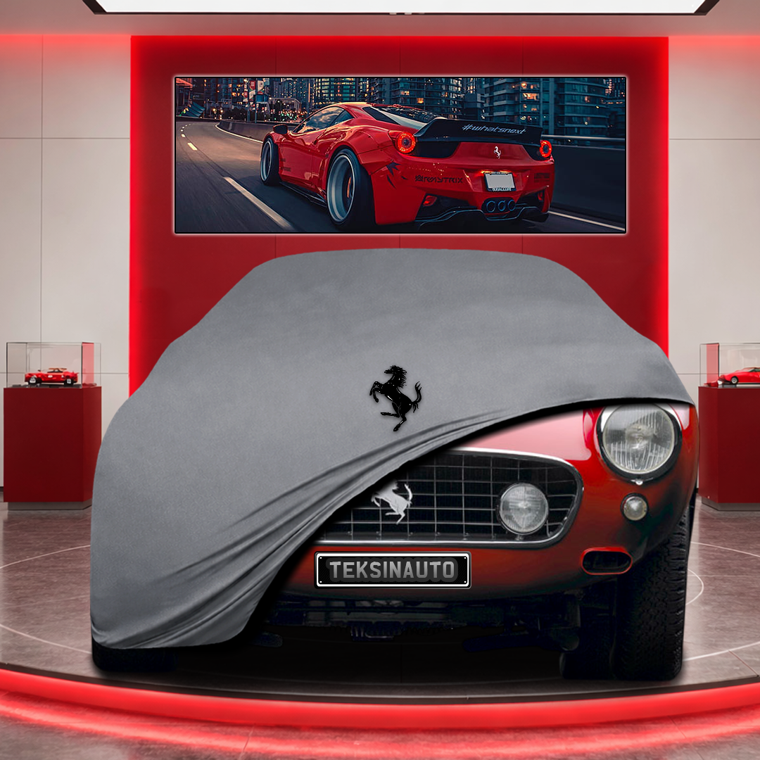 Ferrari 250 Custom Fit Indoor Car Cover Soft Stretch Black Gray Blue Red Dust Protection Garage Cover Laser Cut + Bag