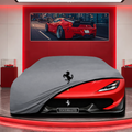 Ferrari Sergio Custom Fit Indoor Car Cover Soft Stretch Black Gray Blue Red Dust Protection Garage Cover Laser Cut + Bag