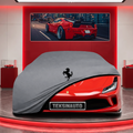 Ferrari F8 Custom Fit Indoor Car Cover Soft Stretch Black Gray Blue Red Dust Protection Garage Cover Laser Cut + Bag