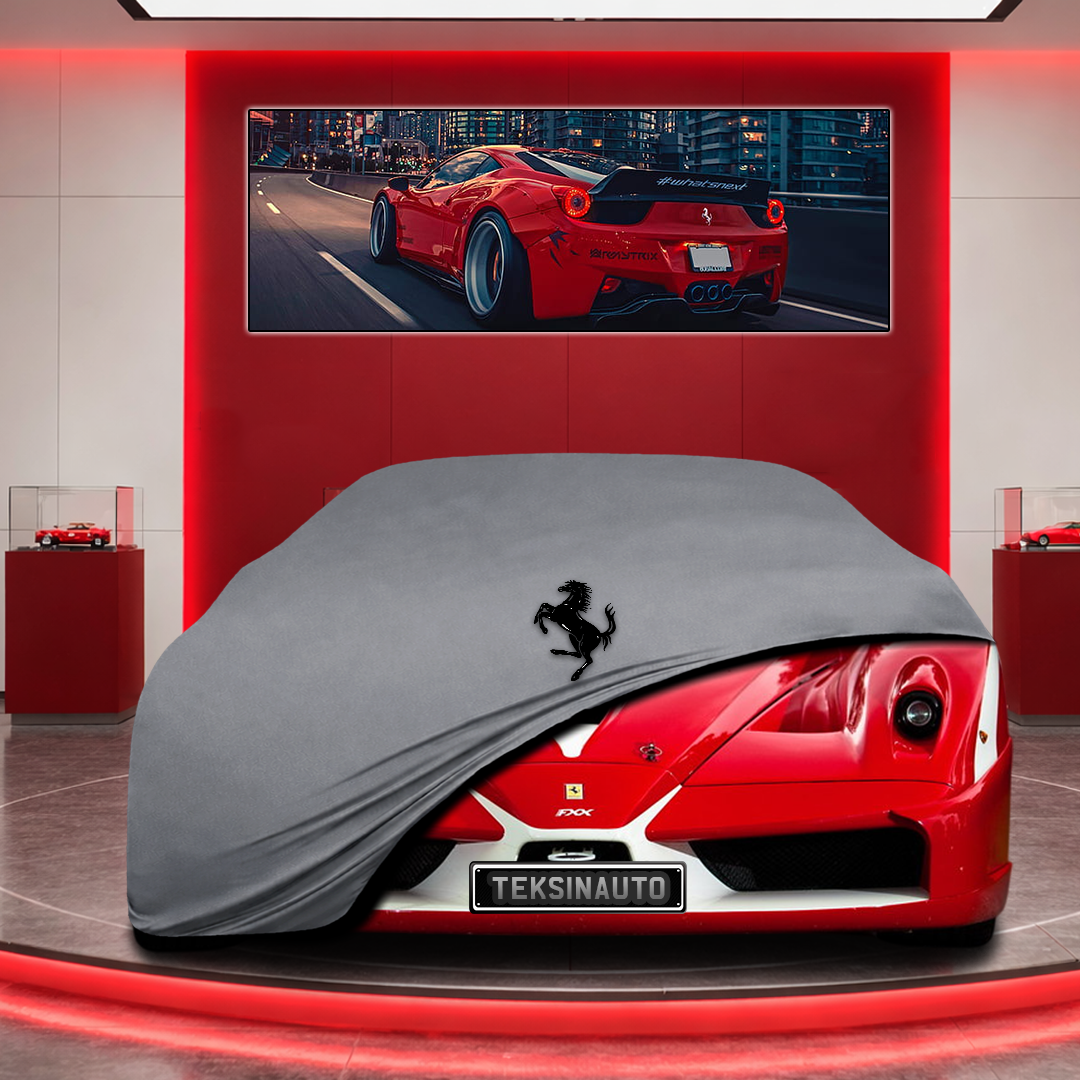Ferrari FXX Custom Fit Indoor Car Cover Soft Stretch Black Gray Blue Red Dust Protection Garage Cover Laser Cut + Bag