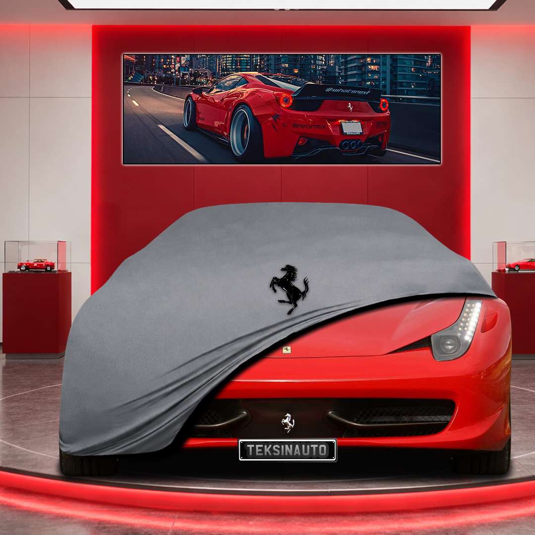 Ferrari 458 Custom Fit Indoor Car Cover Soft Stretch Black Gray Blue Red Dust Protection Garage Cover Laser Cut + Bag