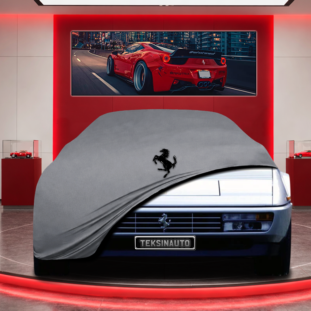 Ferrari Mondial Custom Fit Indoor Car Cover Soft Stretch Black Gray Blue Red Dust Protection Garage Cover Laser Cut + Bag