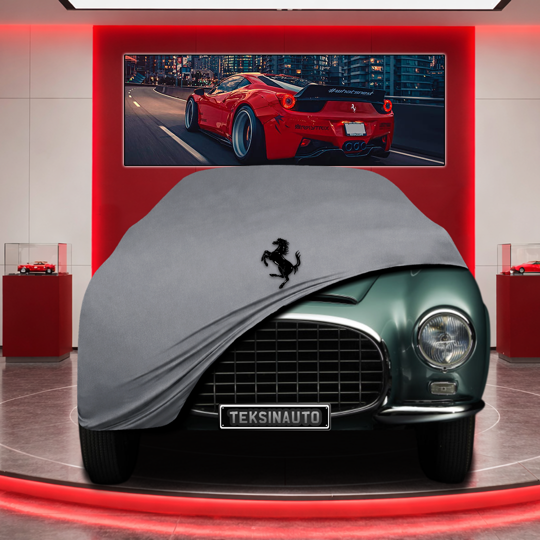 Ferrari 342 Custom Fit Indoor Car Cover Soft Stretch Black Gray Blue Red Dust Protection Garage Cover Laser Cut + Bag