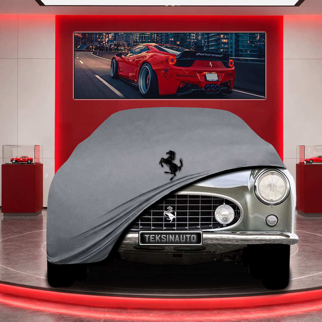 Ferrari 410 Custom Fit Indoor Car Cover Soft Stretch Black Gray Blue Red Dust Protection Garage Cover Laser Cut + Bag