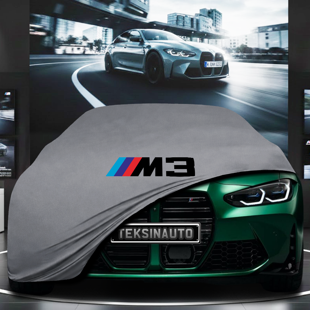 BMW G80 M3 (2019-) Custom Fit Indoor Car Cover Soft Stretch Black Gray Blue Red Dust Protection Garage Cover Laser Cut + Bag