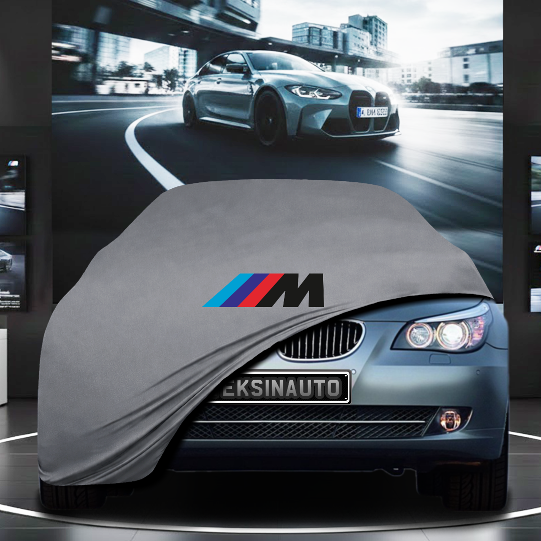 BMW E60 M5 (2003-2010) Custom Fit Indoor Car Cover Soft Stretch Black Gray Blue Red Dust Protection Garage Cover Laser Cut + Bag