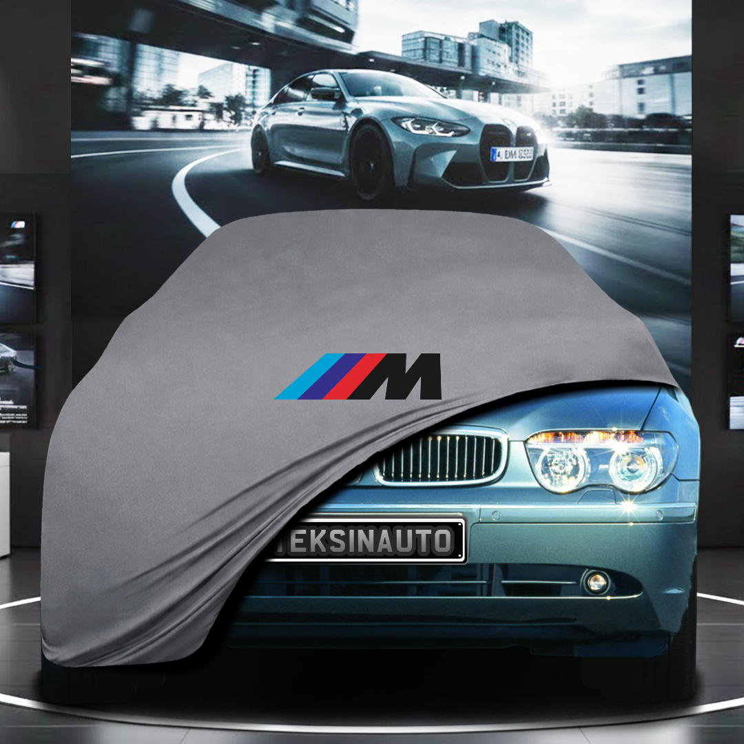BMW 7 E65 SHORT (2001-2008) Custom Fit Indoor Car Cover Soft Stretch Black Gray Blue Red Dust Protection Garage Cover Laser Cut + Bag