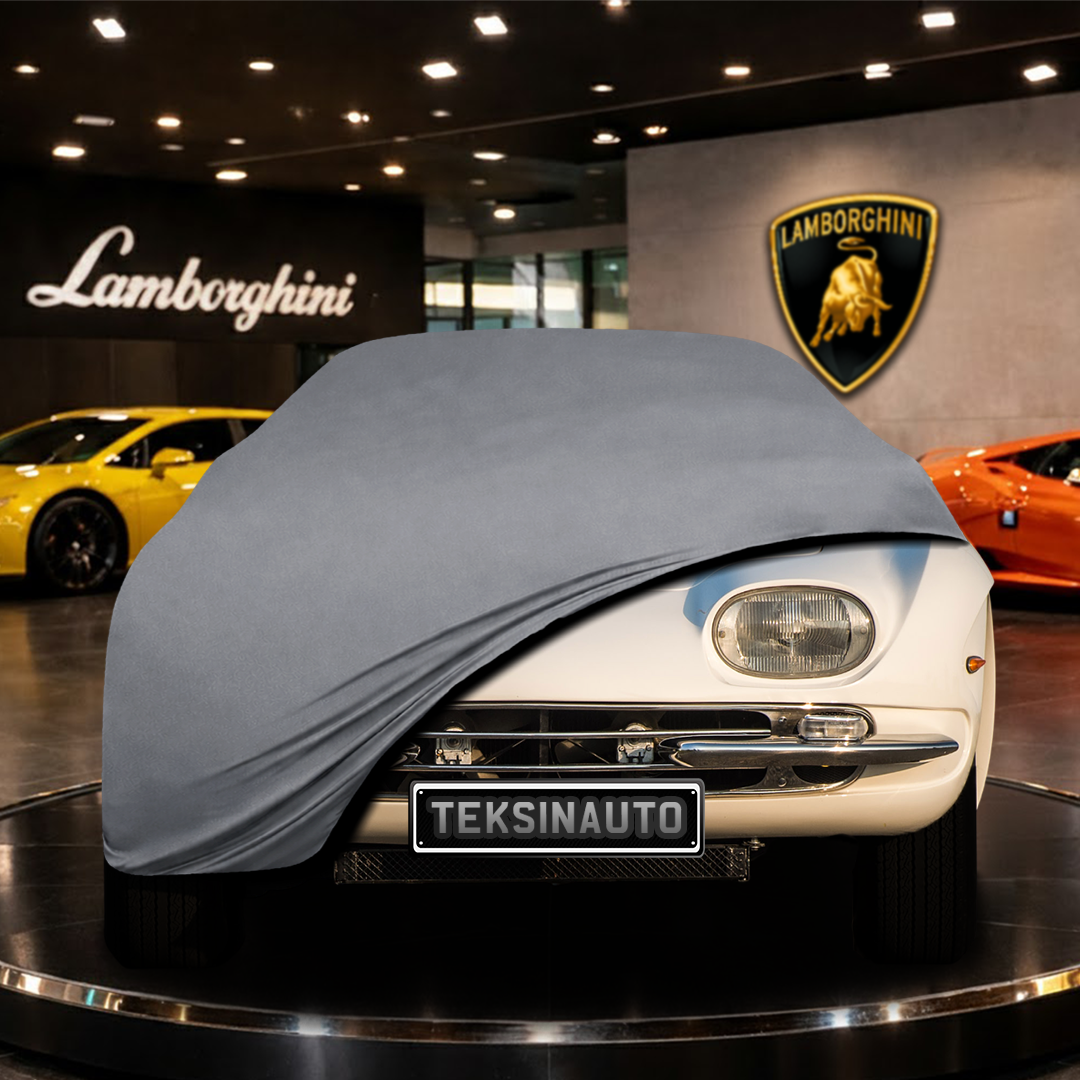 Lamborghini 350 GT (1964-1967) Indoor Car Cover Custom Fit, Black, Gray, Blue, Red Color