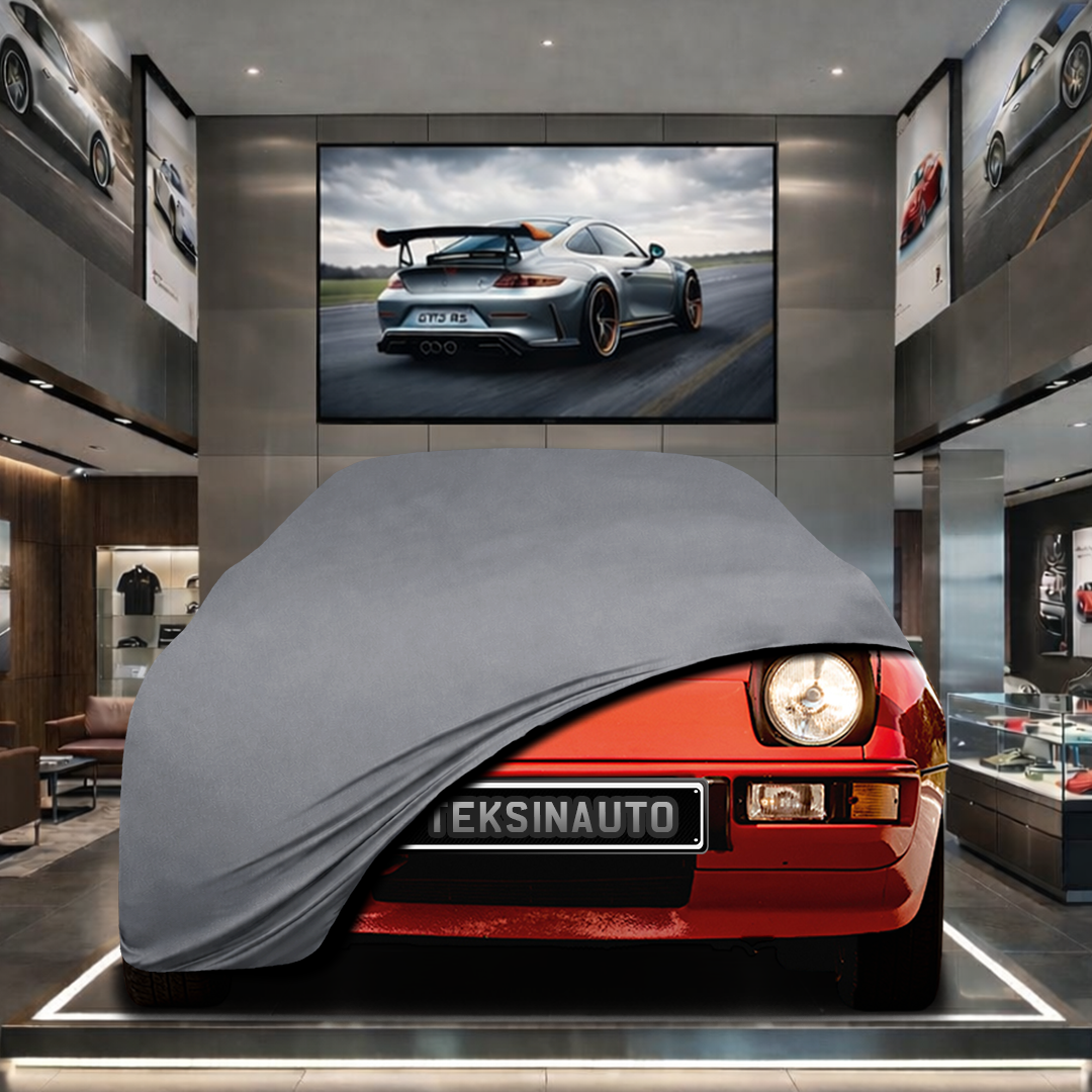 PORSCHE 924 1976-1988 Custom Fit Indoor Car Cover Soft Stretch Black Gray Blue Red Dust Protection Garage Cover Laser Cut + Bag