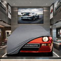 PORSCHE 924 1976-1988 Custom Fit Indoor Car Cover Soft Stretch Black Gray Blue Red Dust Protection Garage Cover Laser Cut + Bag
