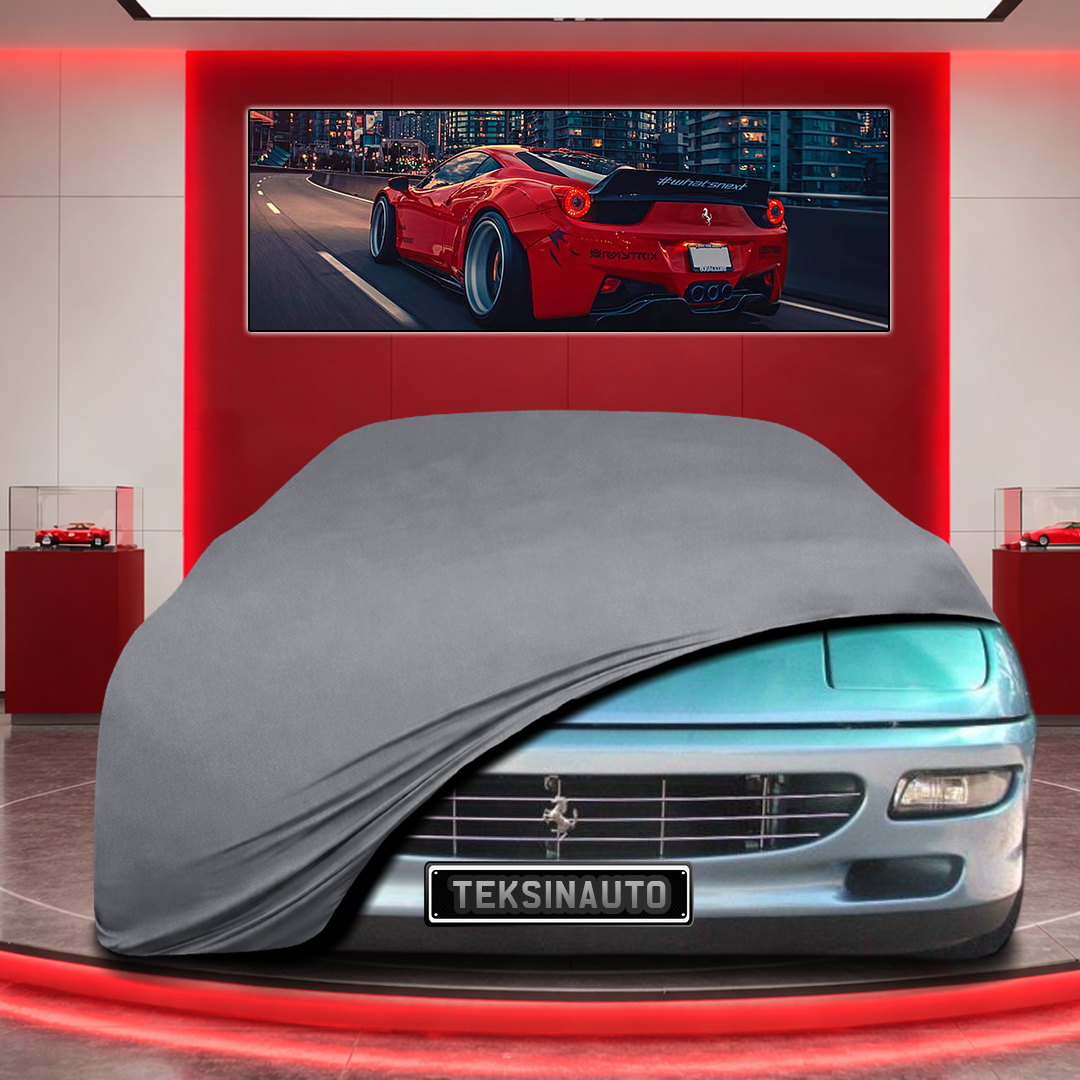 Ferrari 456 Custom Fit Indoor Car Cover Soft Stretch Black Gray Blue Red Dust Protection Garage Cover Laser Cut + Bag