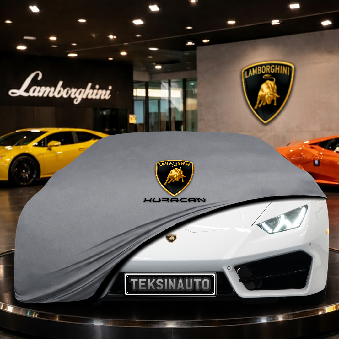 Lamborghini Huracan LP 580-2 (2014-2019) Custom Fit Indoor Car Cover Soft Stretch Black Gray Blue Red Dust Protection Garage Cover Laser Cut + Bag