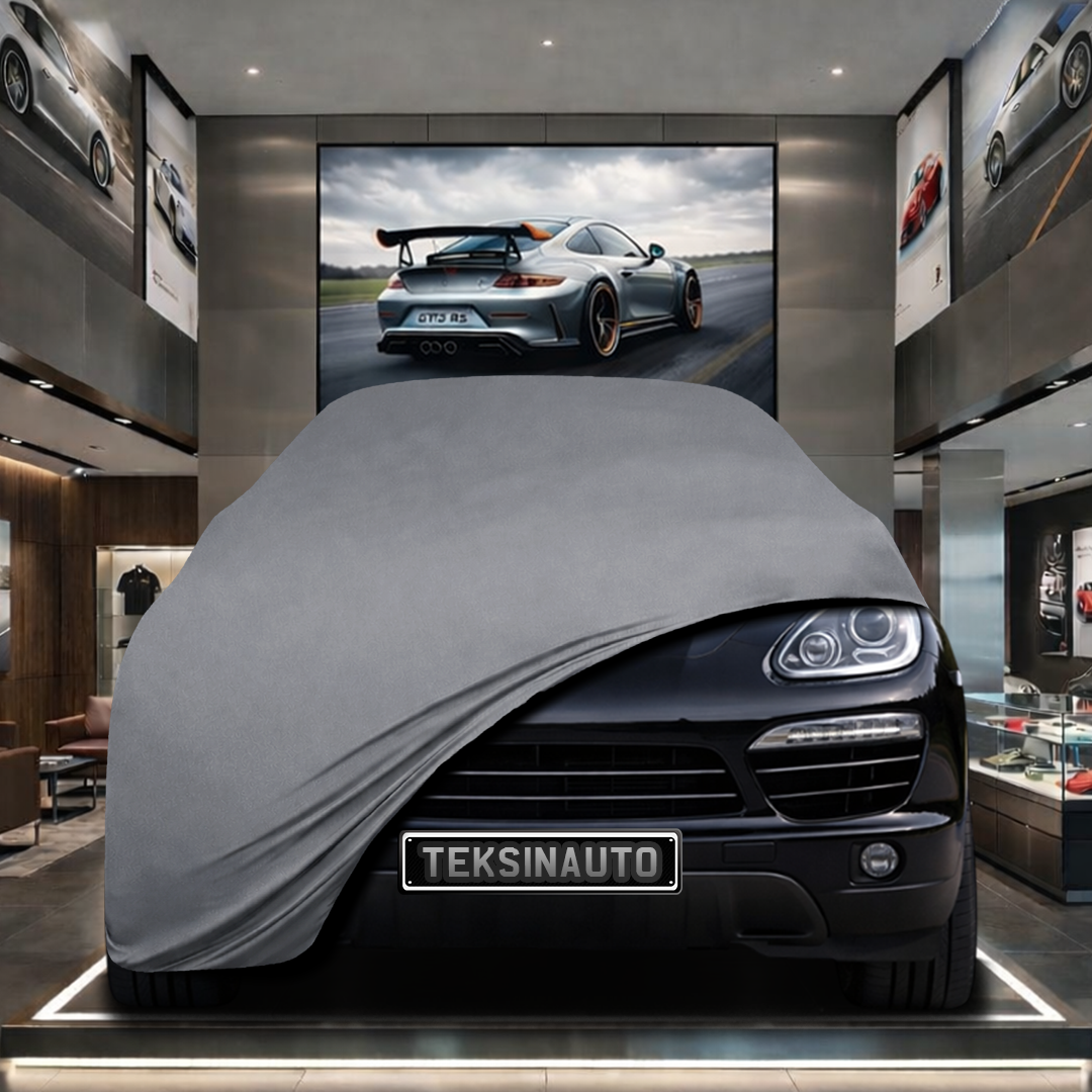 Porsche Cayenne 2 (2014-2017) Custom Fit Indoor Car Cover Soft Stretch Black Gray Blue Red Dust Protection Garage Cover Laser Cut + Bag