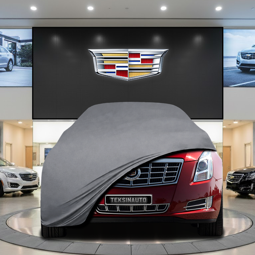 Cadillac XTS (2012-2019) Custom Fit Indoor Car Cover Soft Stretch Black Gray Blue Red Dust Protection Garage Cover Laser Cut + Bag