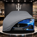 MASERATİ GRANTURİSMO M189 (2023-) Custom Fit Indoor Car Cover Soft Stretch Black Gray Blue Red Dust Protection Garage Cover Laser Cut + Bag