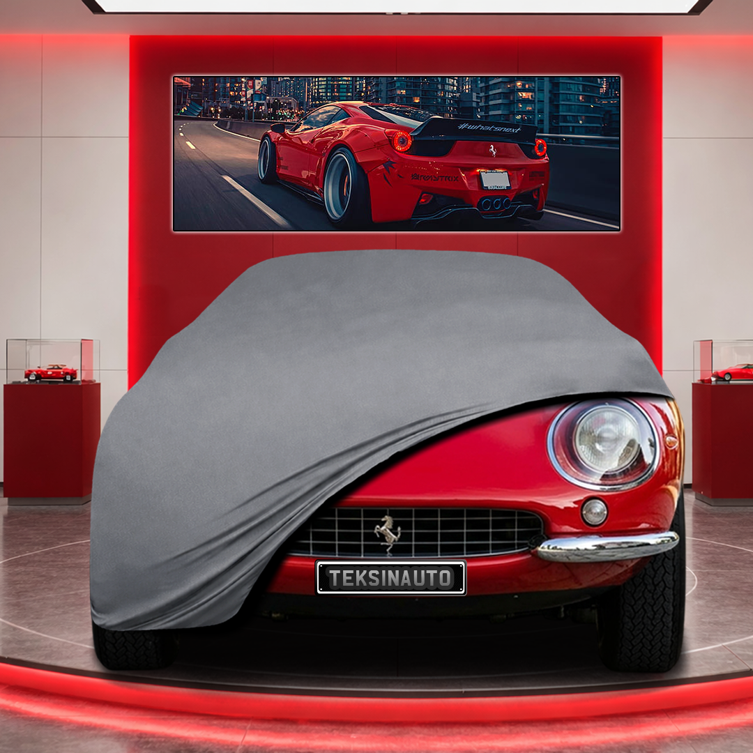 Ferrari 275 Custom Fit Indoor Car Cover Soft Stretch Black Gray Blue Red Dust Protection Garage Cover Laser Cut + Bag