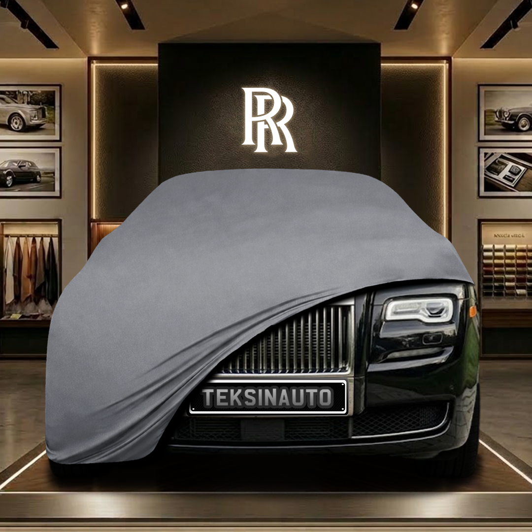 Rolls Royce Ghost Extended Wheelbase 1 (2014-2020) Custom Fit Indoor Car Cover Soft Stretch Black Gray Blue Red Dust Protection Garage Cover Laser Cut + Bag