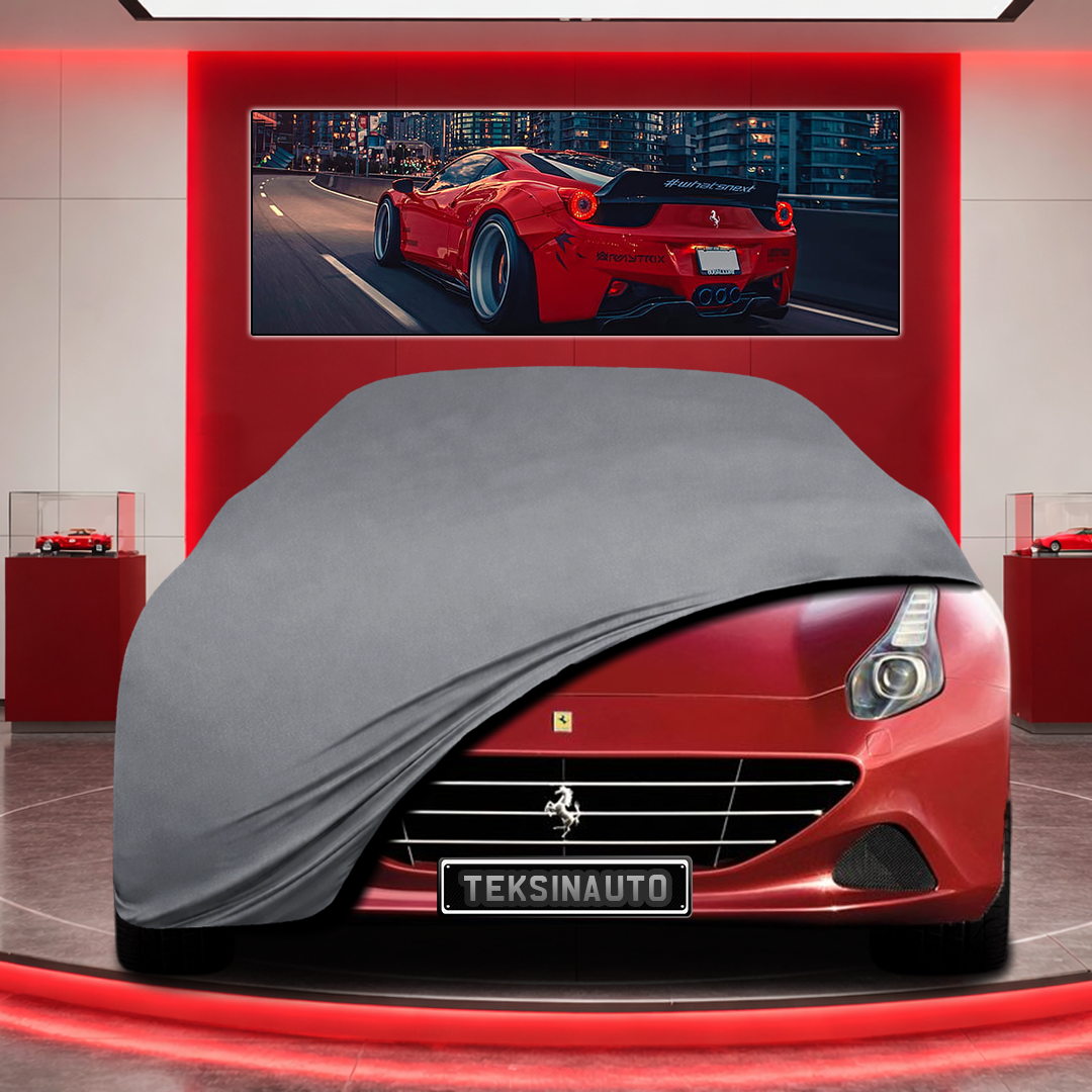Ferrari California Custom Fit Indoor Car Cover Soft Stretch Black Gray Blue Red Dust Protection Garage Cover Laser Cut + Bag
