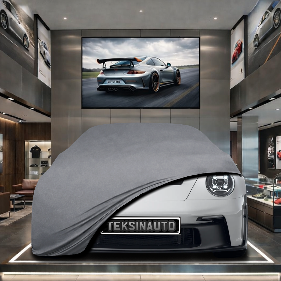 PORSCHE 911 GT3 RS Custom Fit Indoor Car Cover Soft Stretch Black Gray Blue Red Dust Protection Garage Cover Laser Cut + Bag (Kopya)